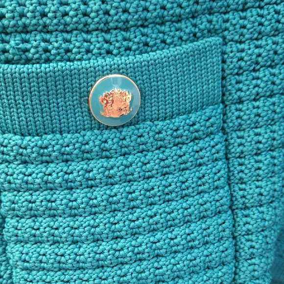 Talbots Turquoise Cardigan Sweater - Picture 5 of 9